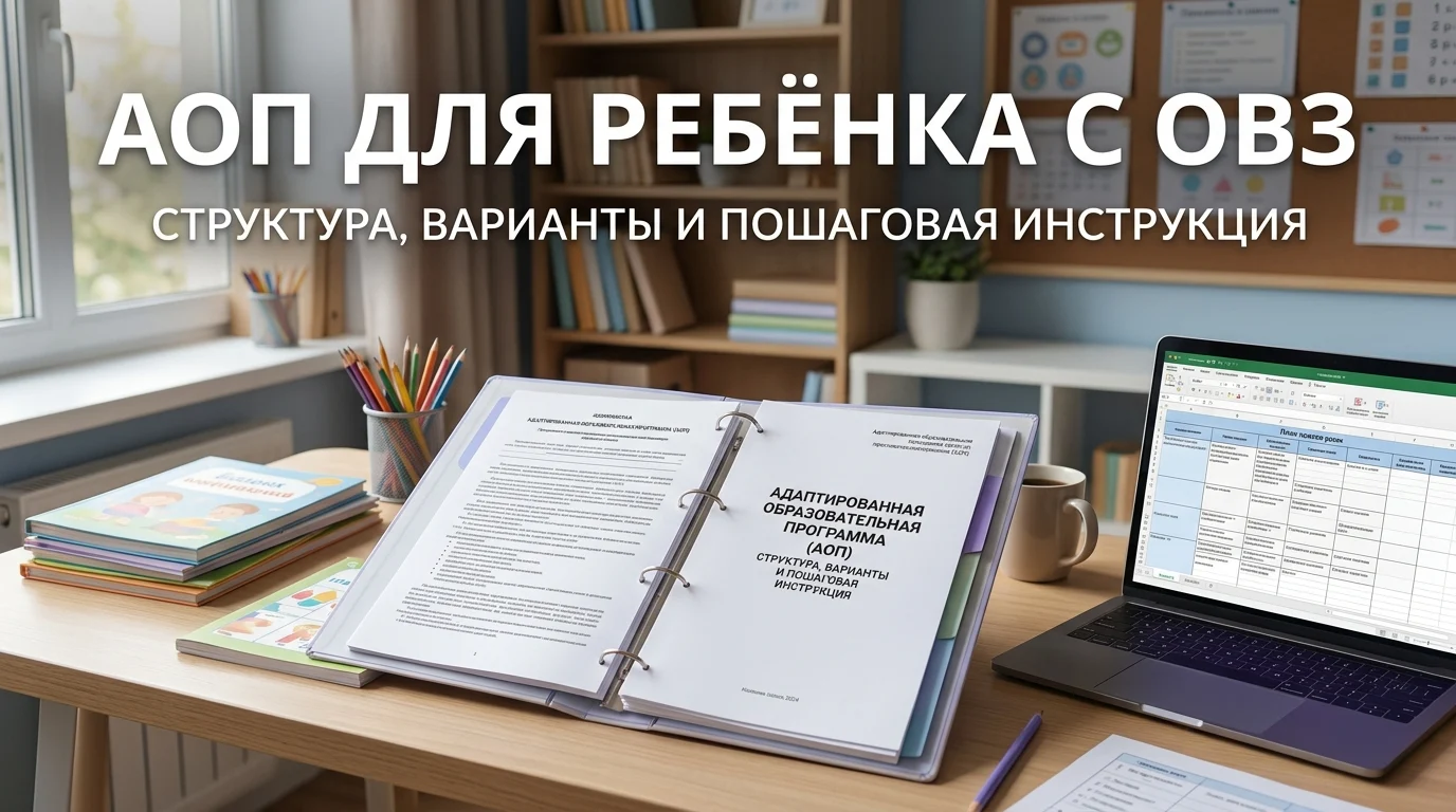 Адаптированная образовательная программа для ребёнка с ОВЗ: структура, варианты программ и пошаговая инструкция