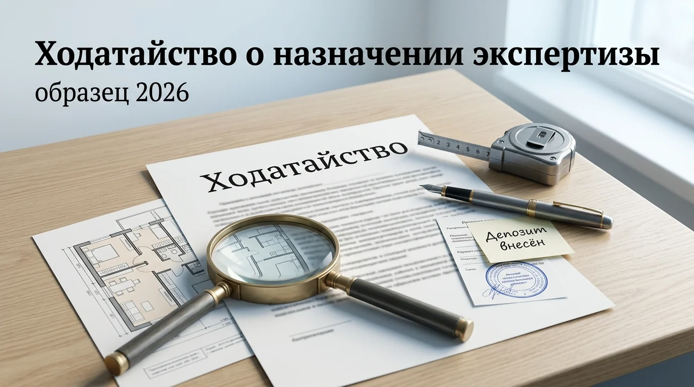 Ходатайство о назначении экспертизы: образец 2026 и практика судов