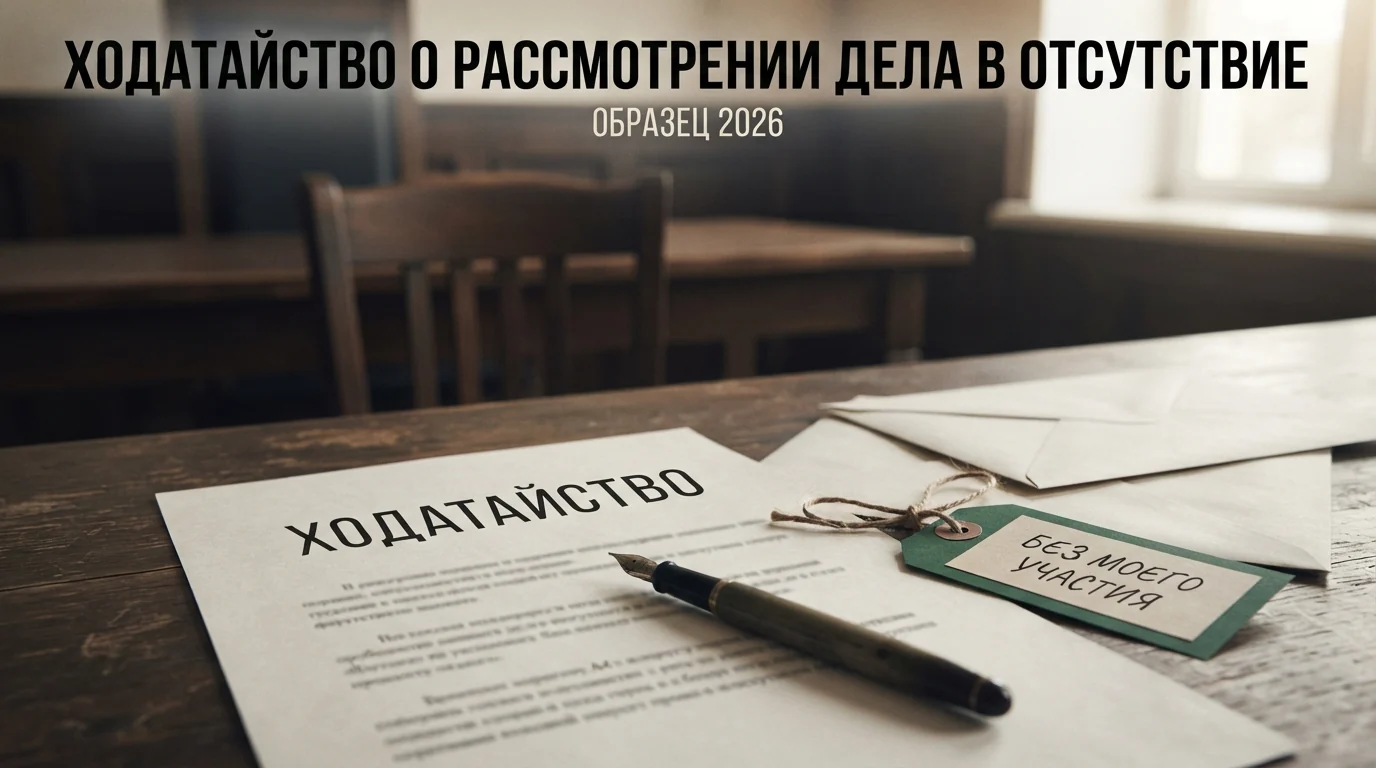 Ходатайство о рассмотрении дела в отсутствие: образец для истца и ответчика
