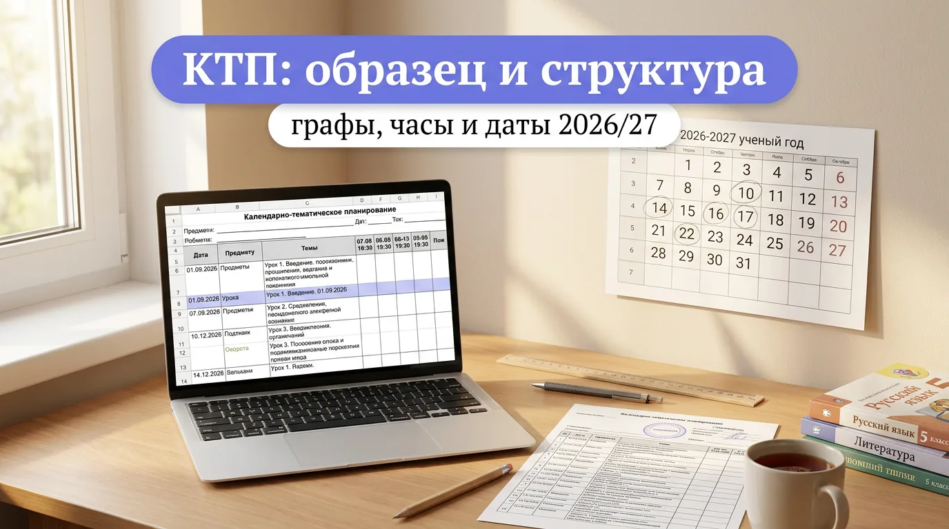 Календарно-тематическое планирование: образец, структура и ошибки, за которые возвращает завуч