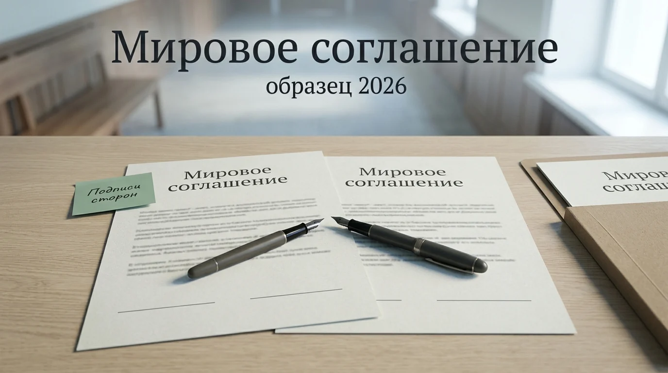 Мировое соглашение в суде: образец 2026 и практика утверждения
