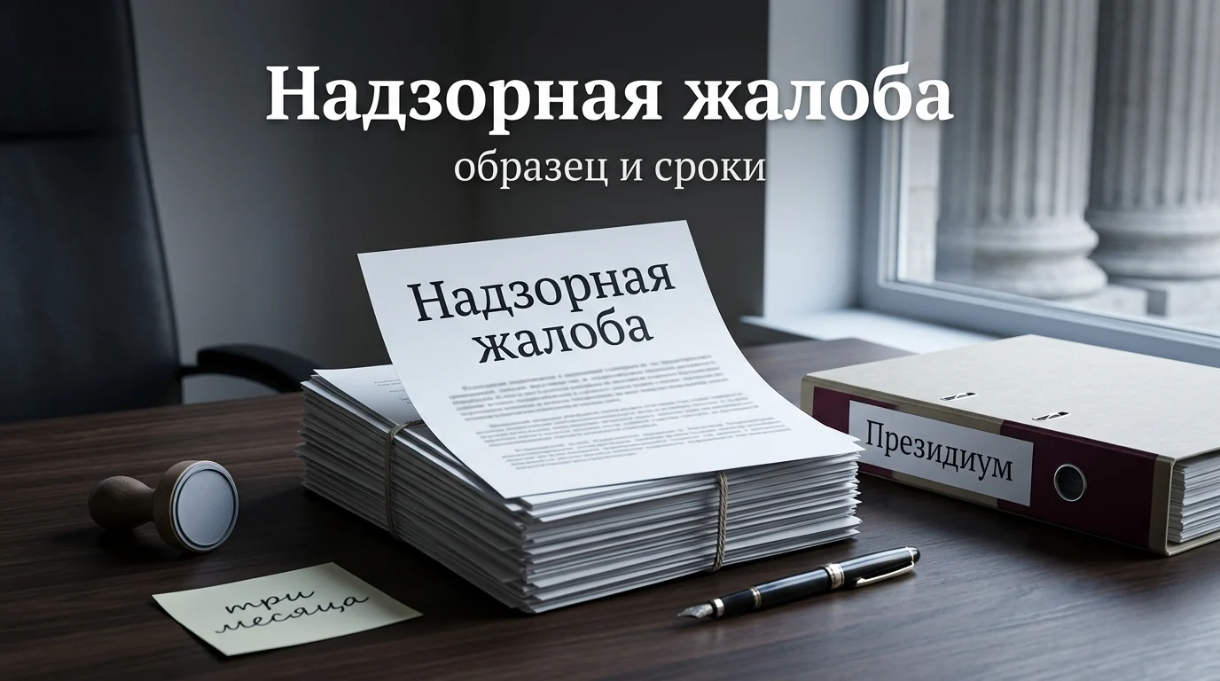 Надзорная жалоба в Верховный суд: образец, сроки и практика 2026