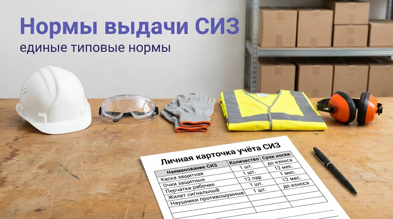Нормы выдачи СИЗ: как составить документ по ЕТН в 2026 году
