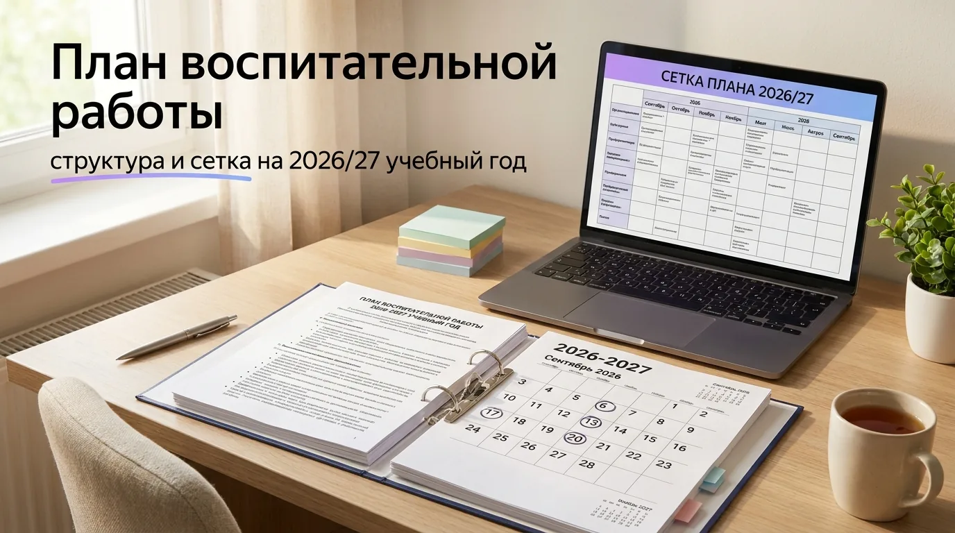 План воспитательной работы классного руководителя: структура на 2026/27 учебный год