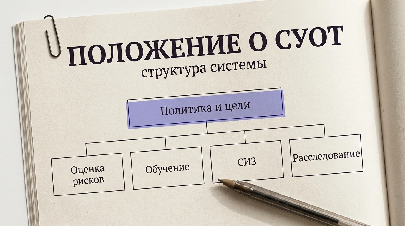 Положение о СУОТ: структура, формулировки и приказ об утверждении