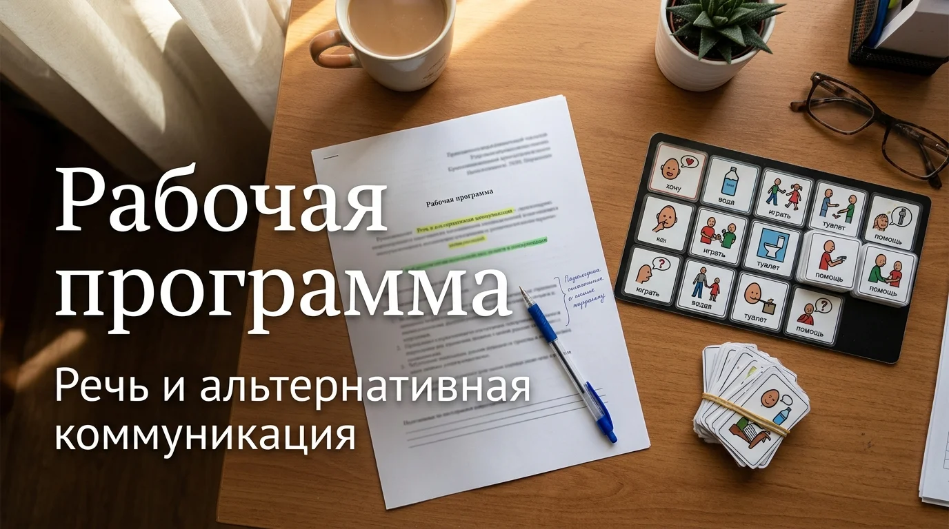 «Речь и альтернативная коммуникация»: как строится рабочая программа