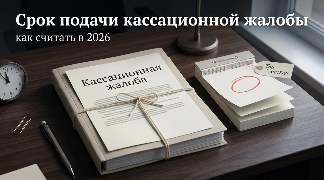 Срок подачи кассационной жалобы: как считать, куда подавать и что делать при пропуске