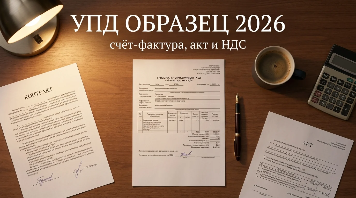 УПД образец 2026: как заполнить и чем он отличается от счёта-фактуры и акта