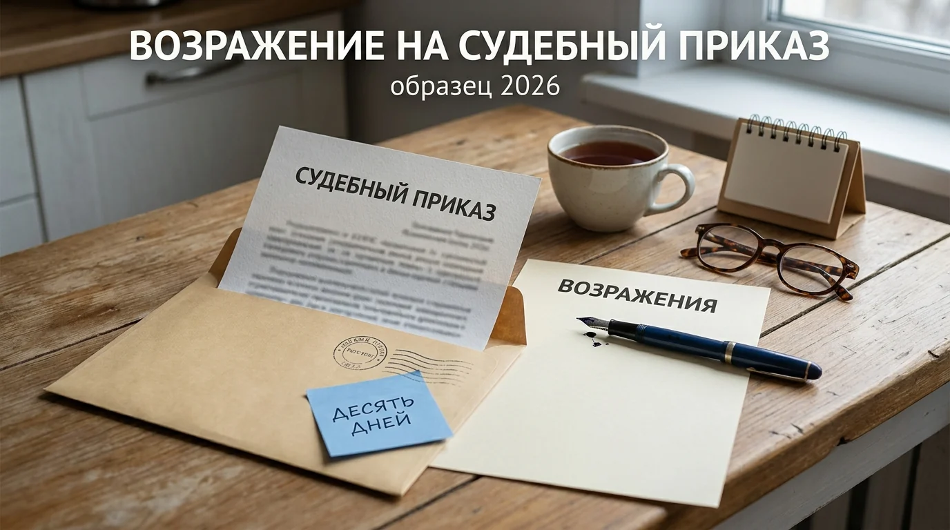 Возражение на судебный приказ: образец 2026, срок подачи и практика судов