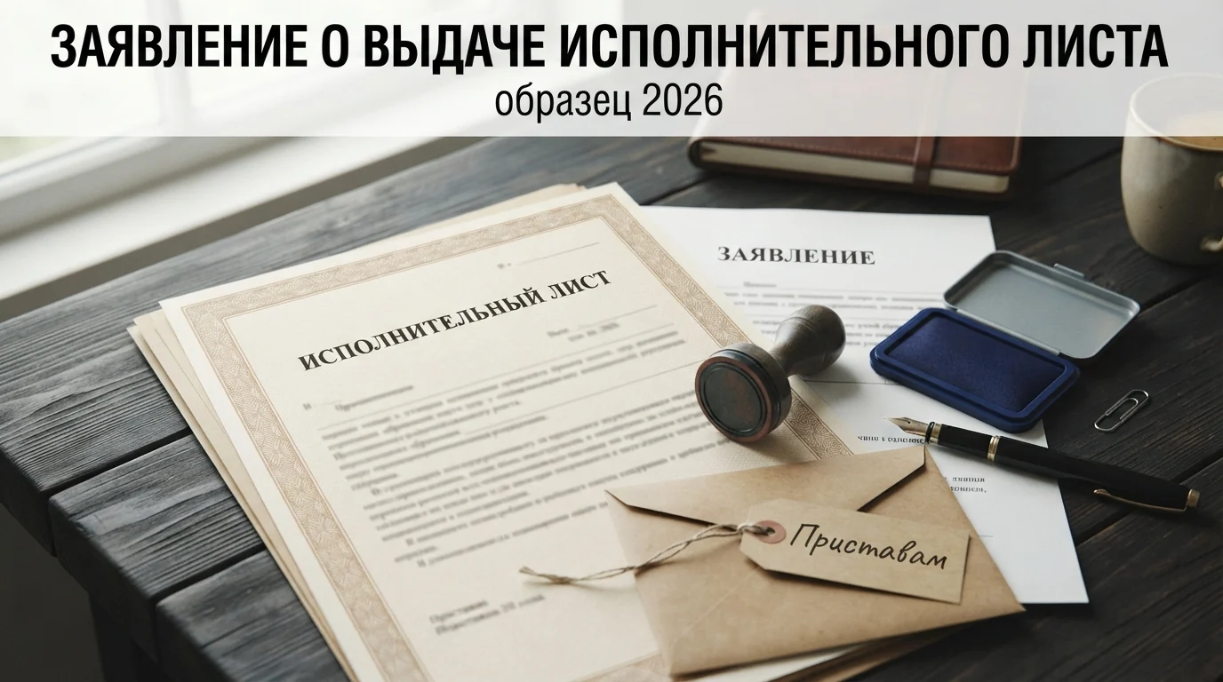 Заявление о выдаче исполнительного листа: образец 2026 и практика судов