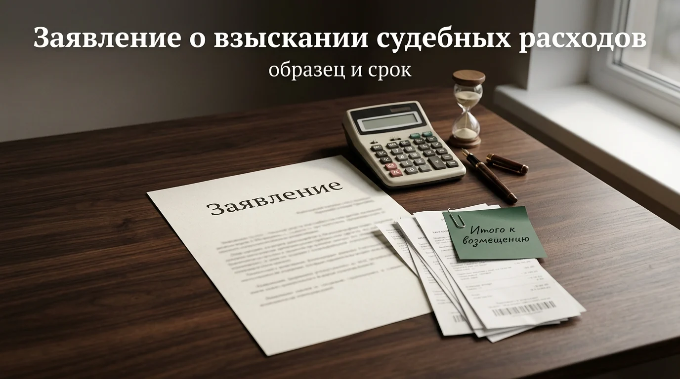 Заявление о взыскании судебных расходов: образец, срок и практика судов